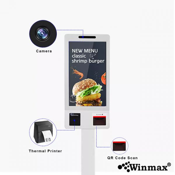 ตู้บริการอัตโนมัติ ตู้คีออสหน้าจอสัมผัส ขนาด 32 นิ้วระบบ Windows Winmax-KM32W